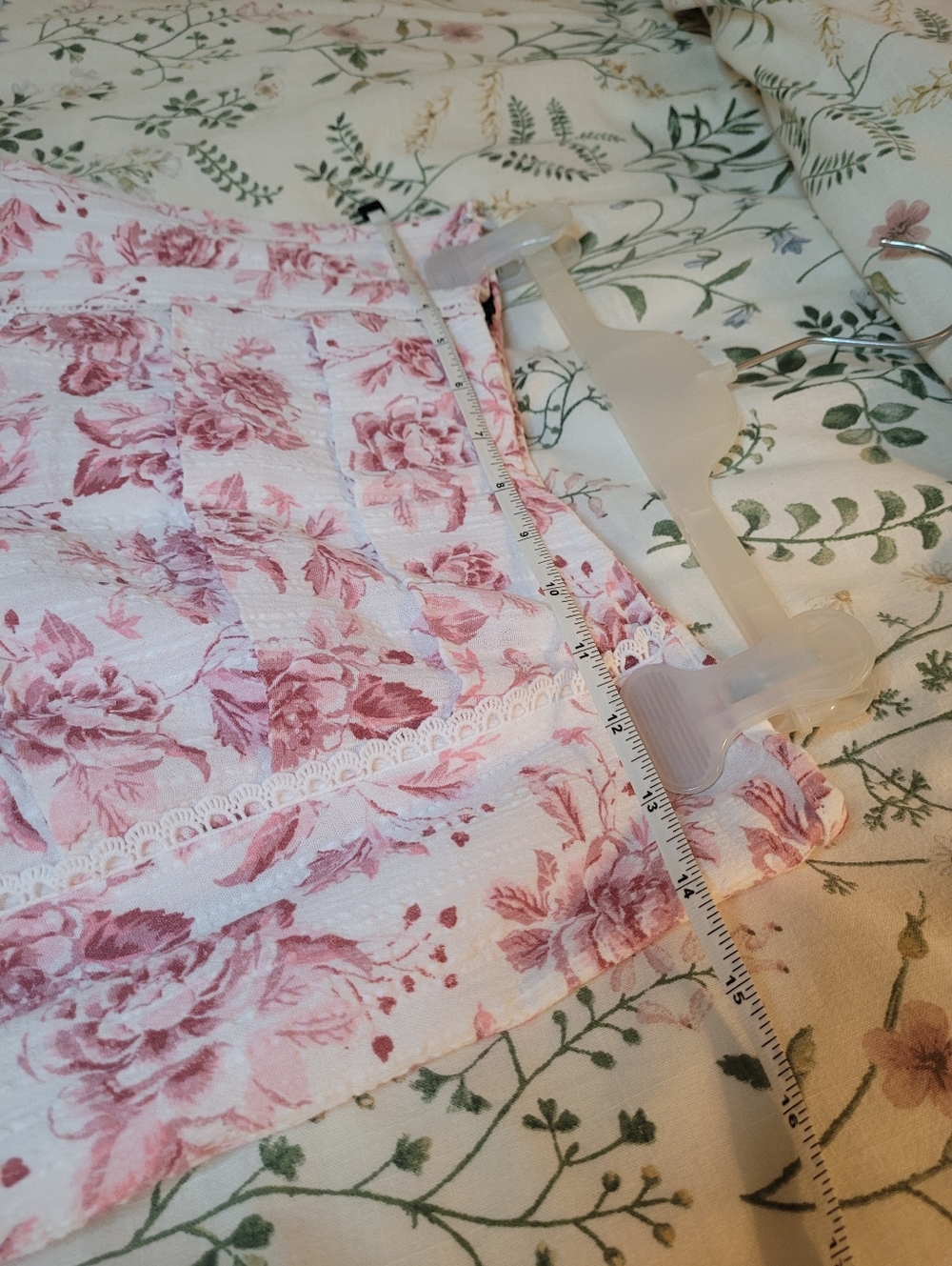 Floral Pink Women's Skirt - Picture 4 of 8